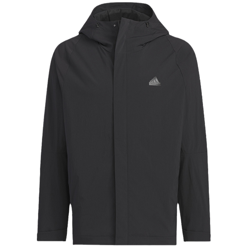 Adidas阿迪达斯外套男子冬新款保暖加绒运动休闲连帽夹克IZ1592