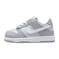 婴童 Nike Dunk Low 复古 休闲 轻便 低帮 板鞋 灰白 DH9761-001