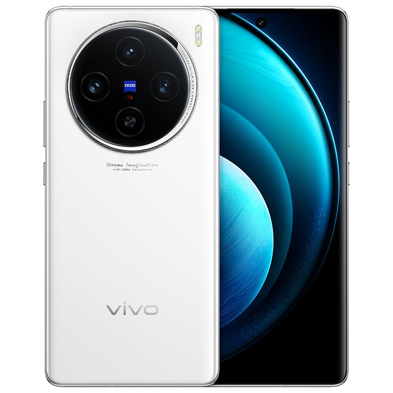 vivo X100 16GB+512GB 白月光 全网通5G新品手机蓝晶x天玑9300旗舰芯片蔡司超级长焦5000mAh120W快充拍照游戏学生智能手机