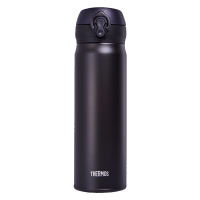 膳魔師(THERMOS) 保温杯男女不锈钢水杯子大容量保冷防漏弹盖学生情侣杯JNL系列 黑色500ml