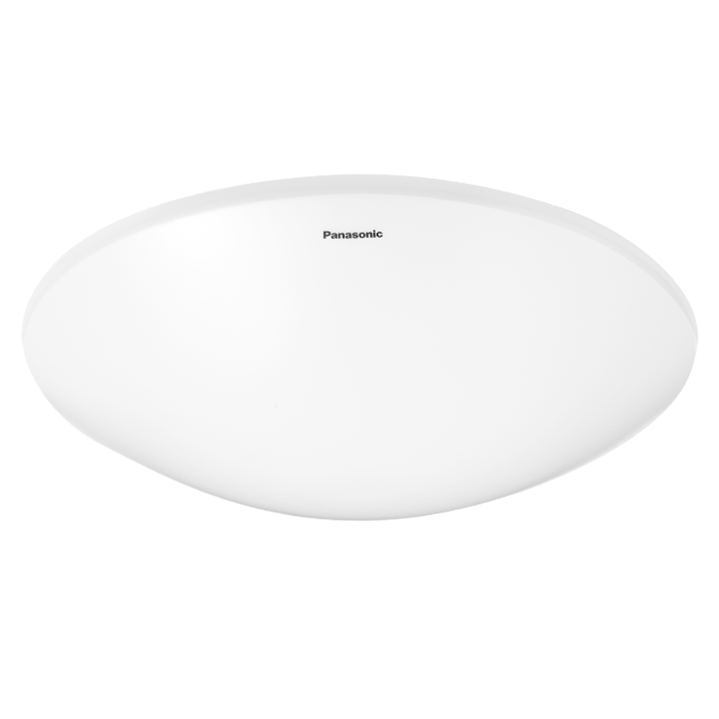 松下led吸顶灯简约现代大气主卧温馨氛围创意圆形灯饰卧室书房灯具 防水 素白 卫生间 阳台过道 灯具