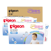 Pigeon/贝亲婴儿纸尿裤 宝宝纸尿裤 宝宝弱酸性尿不湿L136片箱装适合 9-14kg