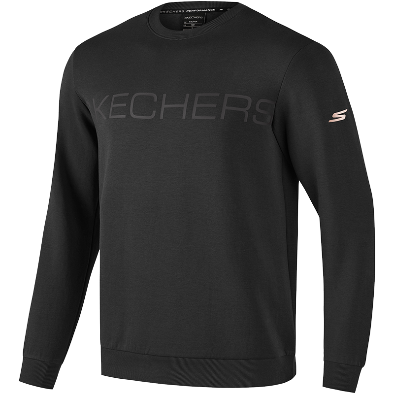 斯凯奇(SKECHERS) 斯凯奇卫衣男圆领套头衫2023新款运动外套上衣 P123M007-0018