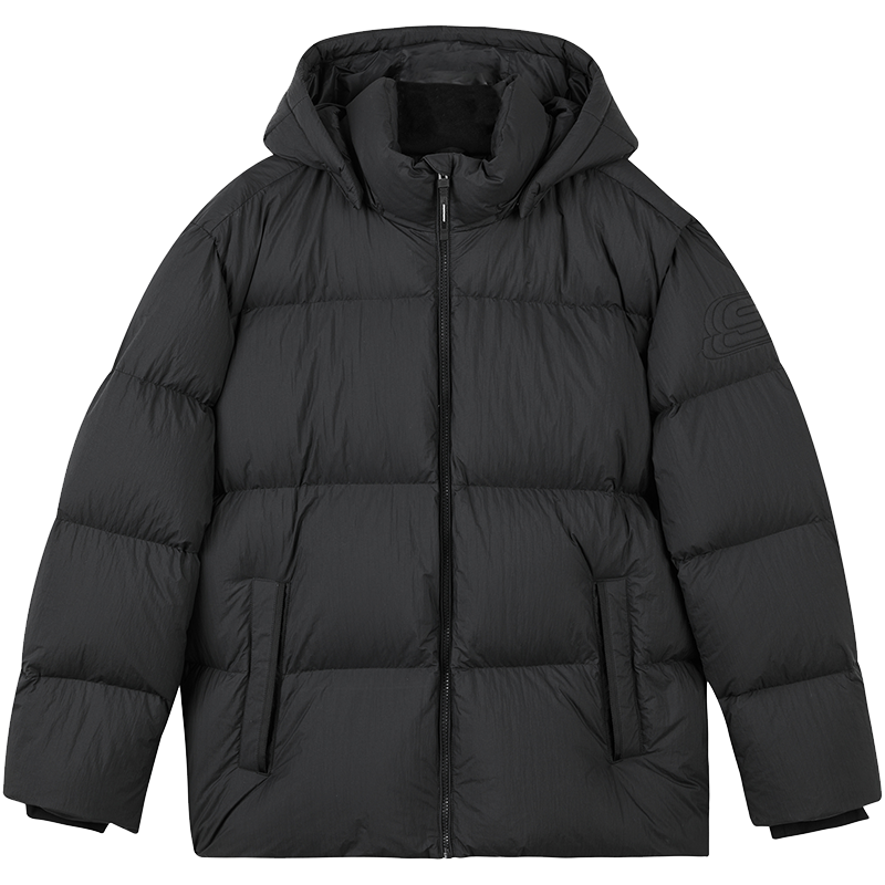 斯凯奇(SKECHERS) 男士羽绒服男新款梭织短款保暖时尚外套 L422M002-0018