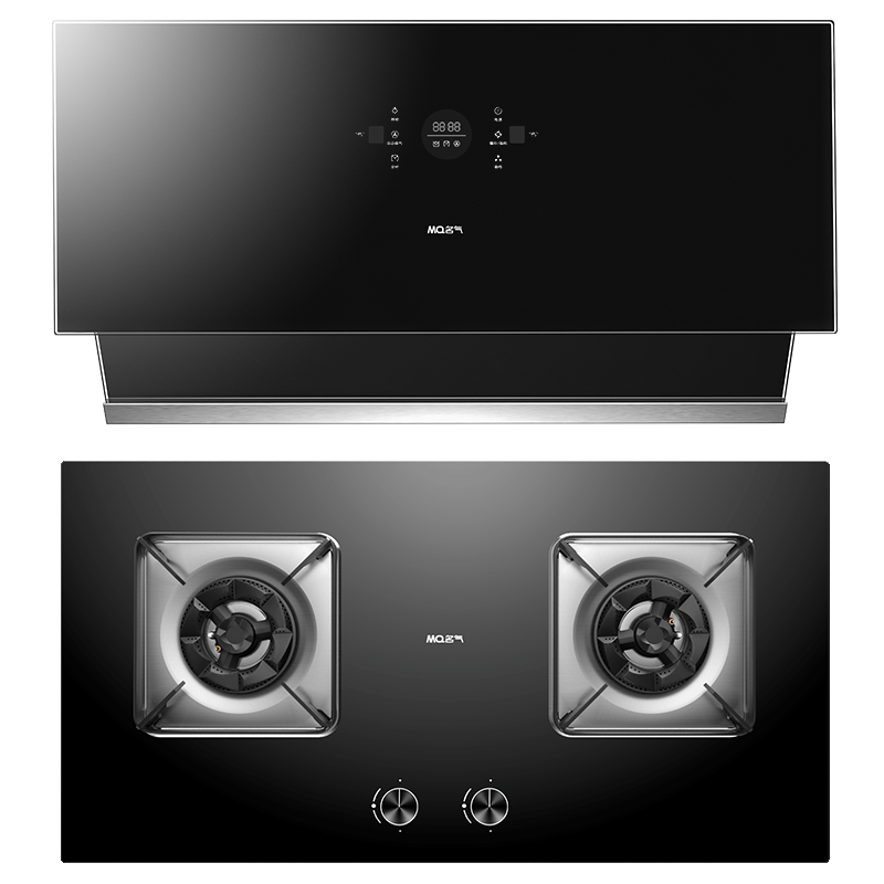 老板名气(MQ)烟灶套装2570A+B510A(液化气)23m³挥手智控厨房侧吸式油烟机5.0kW家用双眼灶燃气灶套装