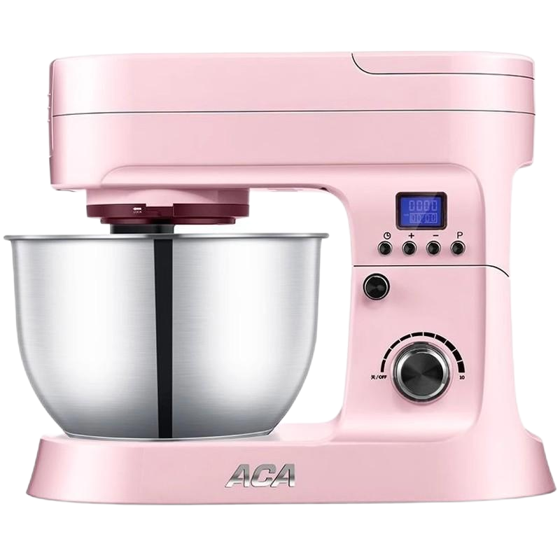 ACA厨师机和面机小型家用全自动揉面机多功能搅拌奶油直流电机 1210A-1直流+榨汁