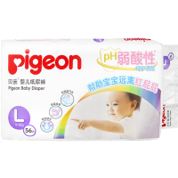 Pigeon/贝亲婴儿纸尿裤 宝宝纸尿裤 宝宝弱酸性尿不湿L56片适合 9-14kg