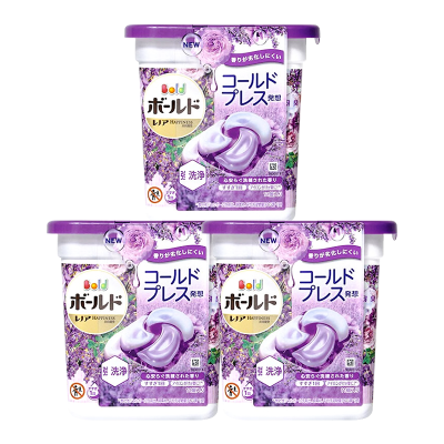 日本宝洁洗衣凝珠3盒碧浪4D花香型洗衣球PG洗衣液强力去污原装进口