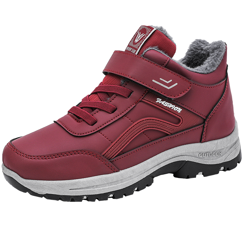 [线下专柜同款]卡帝乐鳄鱼(CARTELO)新款冬季加绒情侣款休闲鞋女鞋板鞋潮鞋雪地靴棉鞋靴老人鞋