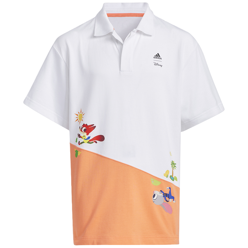 Adidas 2023春季新款青少年棉质POLO领半袖T恤 IK6074