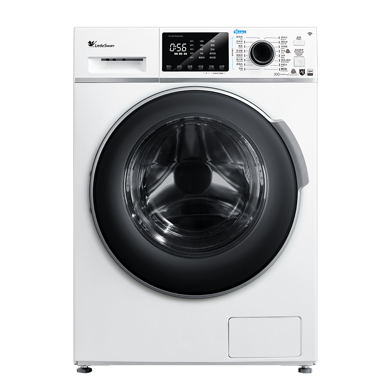 小天鹅(LittleSwan)TG100VT86WMAD5 10公斤大容量全自动滚筒水魔方洗脱一体 变频洗衣机白智能家电