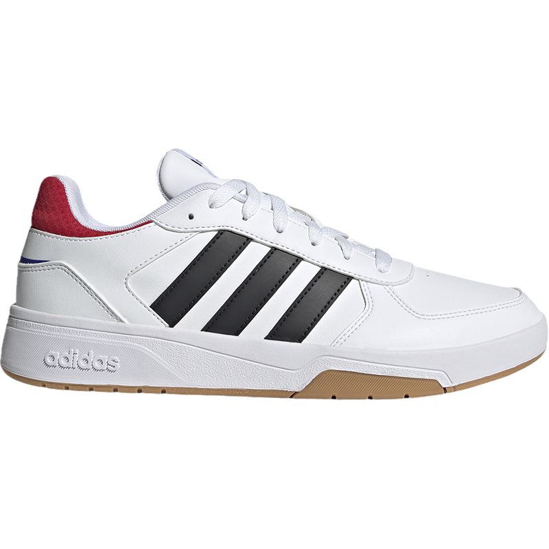adidas neo Courtbeat 潮流休闲 防滑耐磨 低帮 板鞋 白黑红 HQ1762