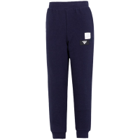 adidas Lk Warm Pnt 童装 Logo贴标松紧束脚运动裤 男童女童 深蓝色 HM5201