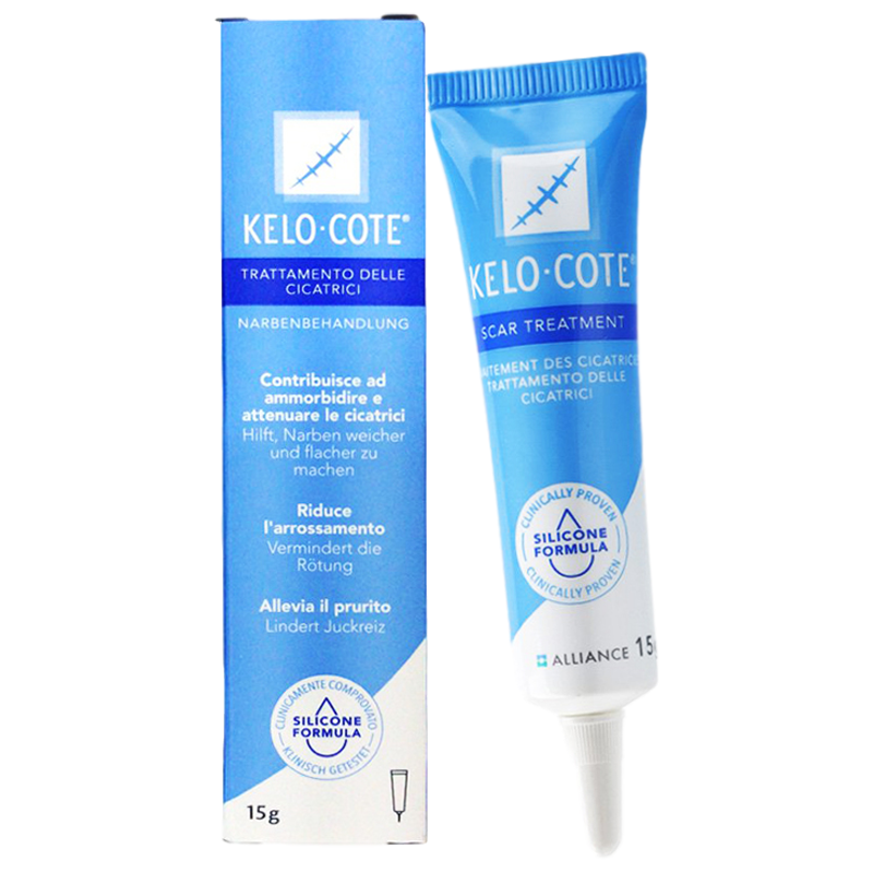 美国进口芭克 KELO-COTE 疤克疤克巴克凝胶软膏去疤修复膏 15克 儿童剖腹产 双眼皮手术 烧伤烫伤淡疤护理液