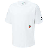 PUMA 后背Logo印花圆领套头短袖T恤 男女同款 白色 623249-02
