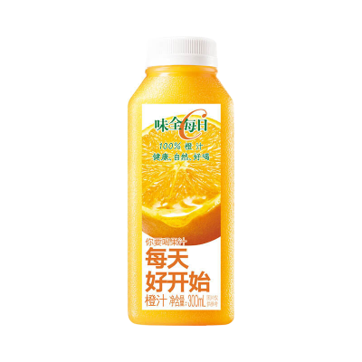 味全每日C橙汁 300ml*12瓶整箱 100%橙汁畅享C活力 释放满满元气 冷藏果蔬饮品
