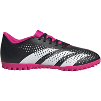 adidas Predator Accuracy.4 TF 防滑耐磨 草地足球鞋 男女同款 黑白粉 GW4647