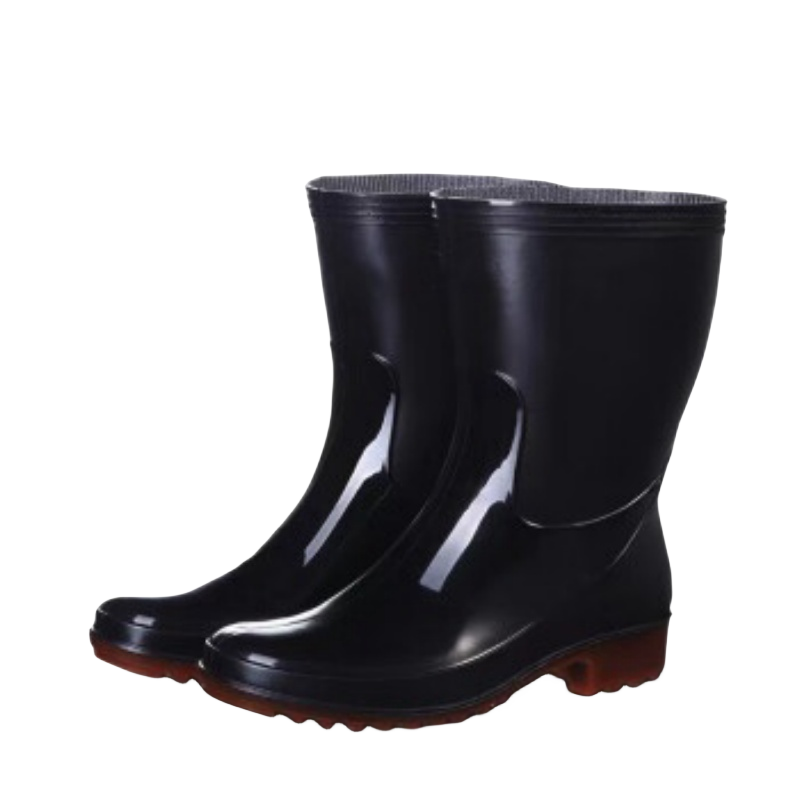 海亚森TK-DZG04中筒雨鞋 通用均码黑色