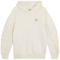 PUMA 字母Logo图案印花透气套头连帽卫衣 男女同款 白色 625255-65