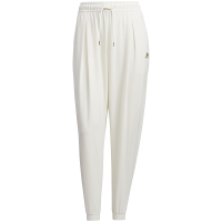 adidas Woven Pants 纯色抽绳系带运动休闲长裤 女款 粉白 IN9073