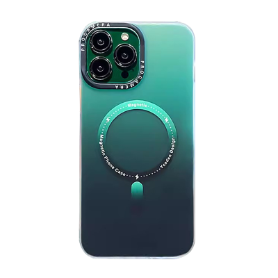 安美宝 苹果15/14/12手机壳iphone14promax保护套13pro手机壳磁吸壳全包防摔磨砂感暗紫色磨砂渐变壳