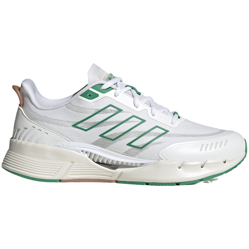 adidas Climacool 耐磨透气 低帮 跑步鞋 男女同款 白绿 IE7740