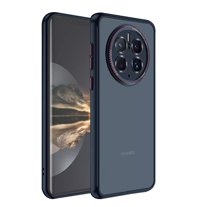 安美宝 华为mate50pro手机壳mate40pro金属镜头p60pro肤感磨砂m50pro全包防摔m40epro壳