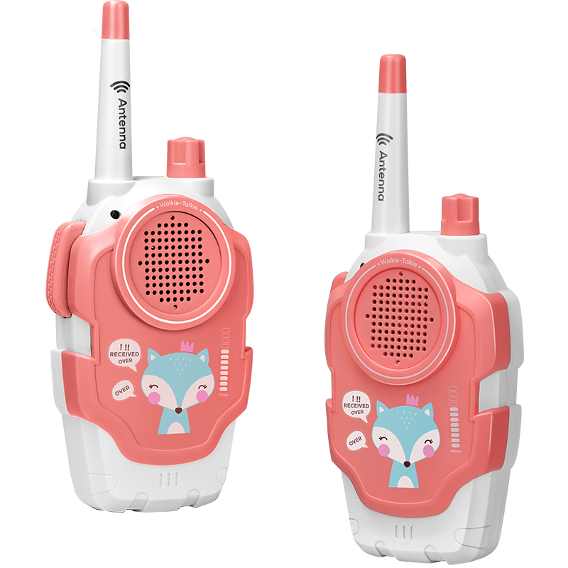 纽奇(Nukied) 儿童对讲机玩具4-12岁男女孩早教手机无线远程通话呼叫户外亲子互动 [对讲机两个装] 粉色+粉色