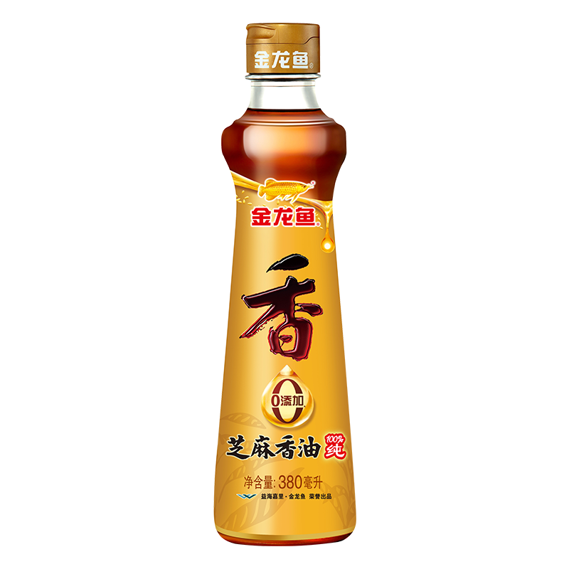 金龙鱼芝麻香油380ML/瓶 蘸料油碟调料油