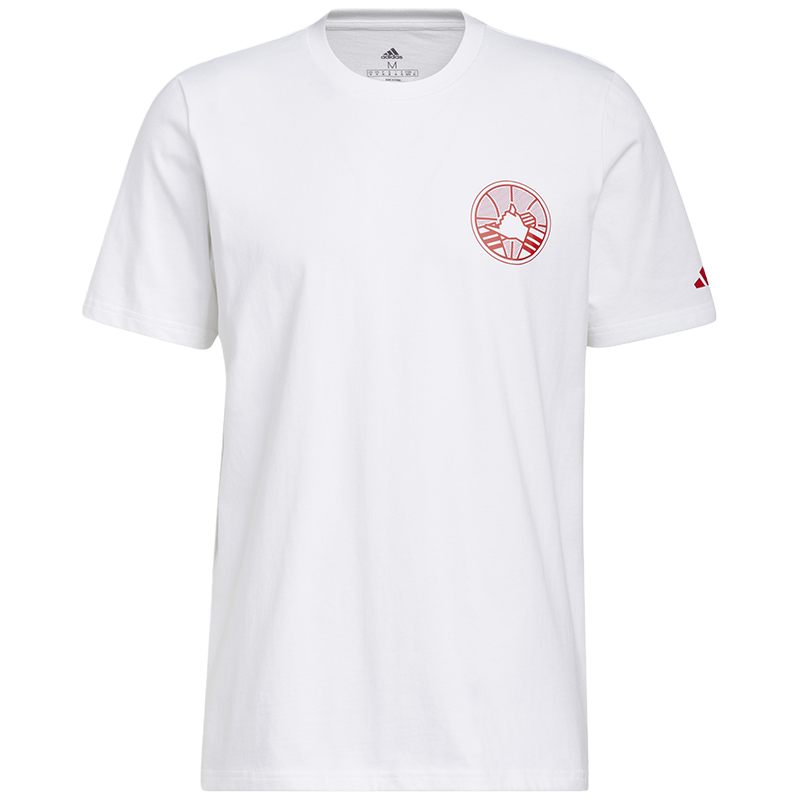 adidas Harden Dynasty 徽标印花圆领套头短袖T恤 男款 白色 IC8109