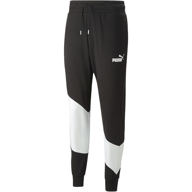 PUMA 品牌Logo织针长裤训练运动裤 男款 黑色 675667-01