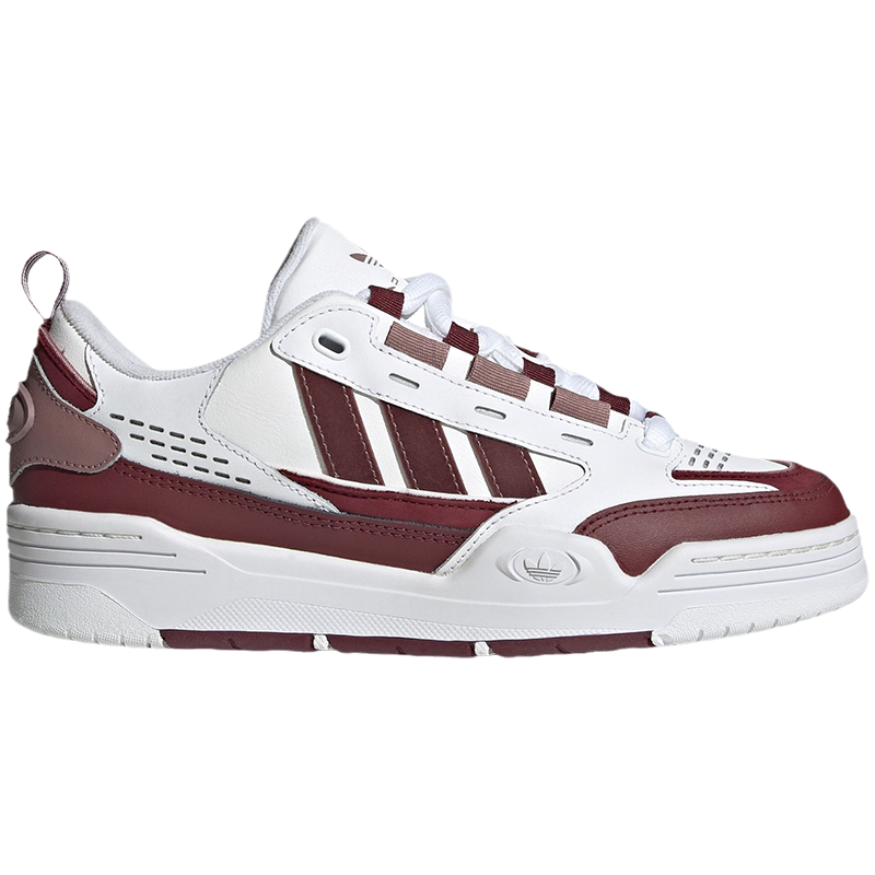 adidas originals Adi2000 潮流休闲 耐磨防滑 低帮 板鞋 女款 白棕红 HQ8653