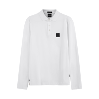 雨果博斯 HUGO BOSS 男士black系列棉质长袖POLO衫 50485162