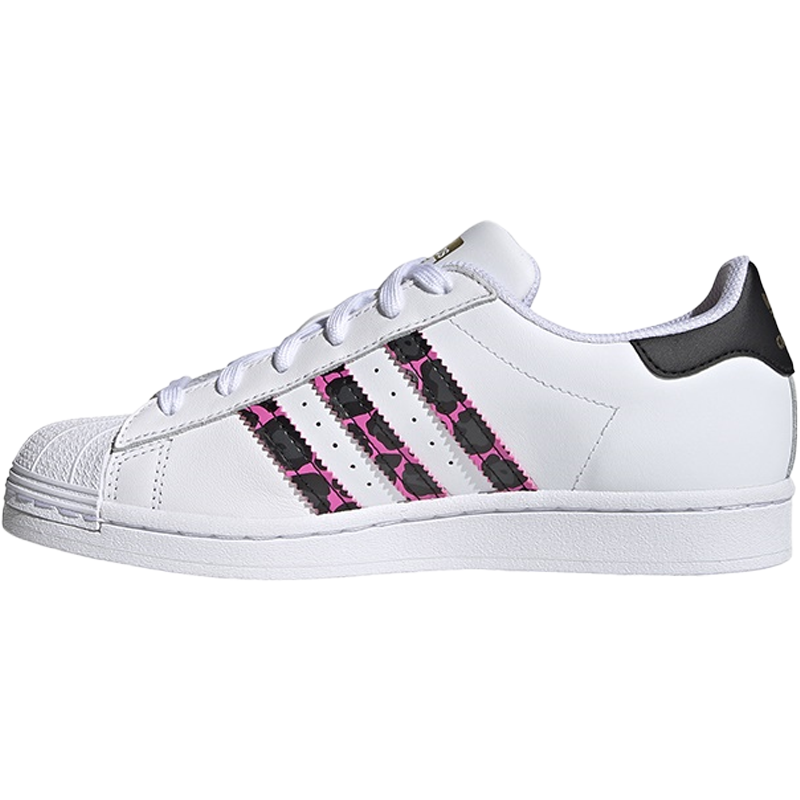 adidas originals Superstar 女款 白黑粉 FX6037