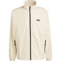 adidas originals Adventure 纯色Logo标识立领拉链夹克外套 男款 岩层沙暴土 HR3505