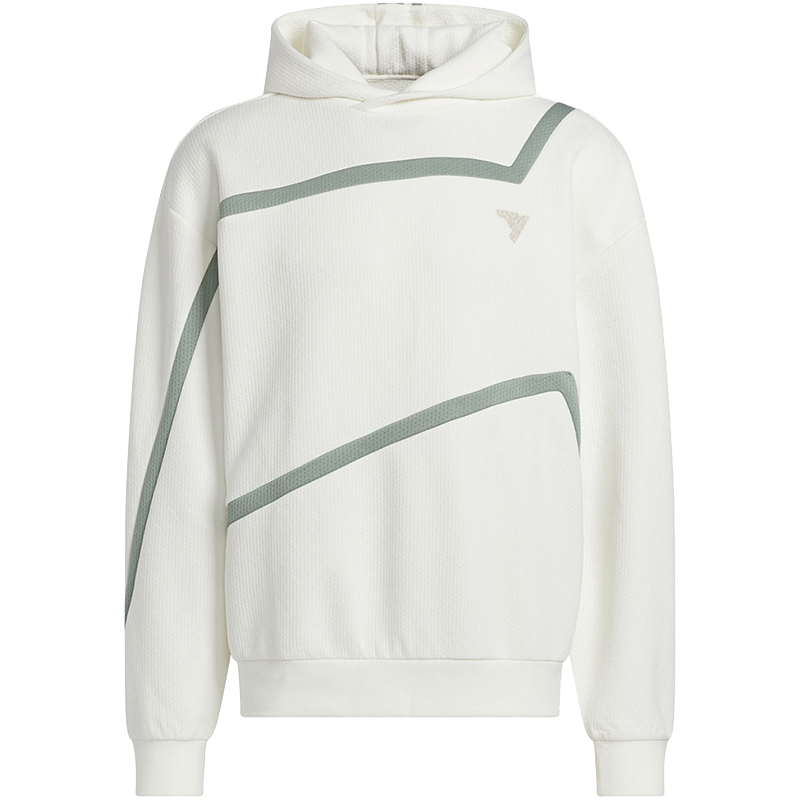 adidas Trae Young Cny Hoodie 新年款 不规则线条印花连帽卫衣 男款 汉玉白 IL6489