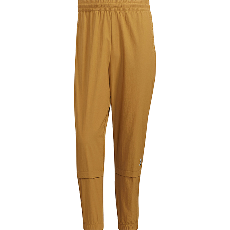 adidas neo 纯色微标休闲运动裤 男款 麦棕 HC9667