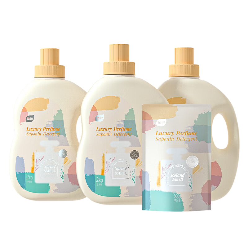 植护新升级樱花香水洗衣液除菌除螨茉莉花香洗衣液500g/袋持久留香替换装