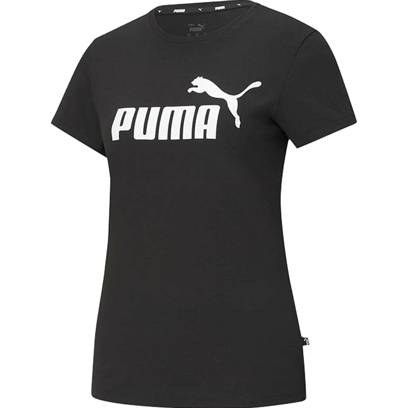 Puma Ess 运动休闲透气短袖T恤 女款 黑色 588719-01