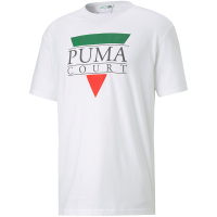 PUMA 胸前大Logo印花圆领短袖T恤 男款 白色 536913-02