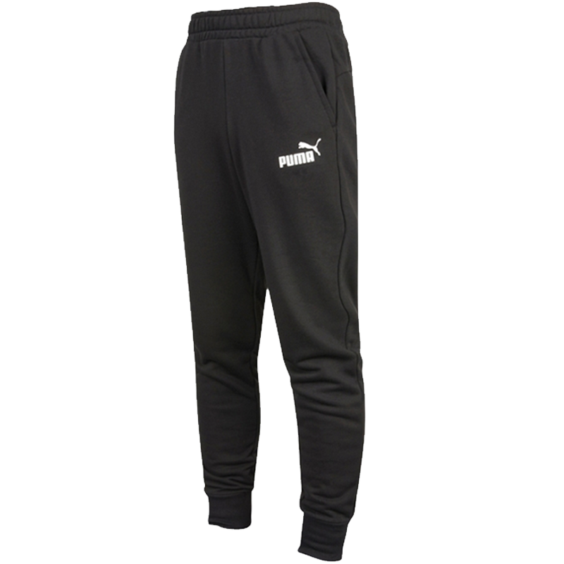 Puma 针织透气休闲运动长裤 男款 黑色 588730-01