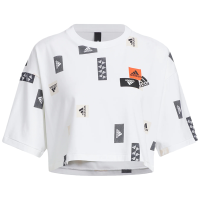 Adidasadidas阿迪达斯女装秋季新款运动健身短袖T恤 HM5284