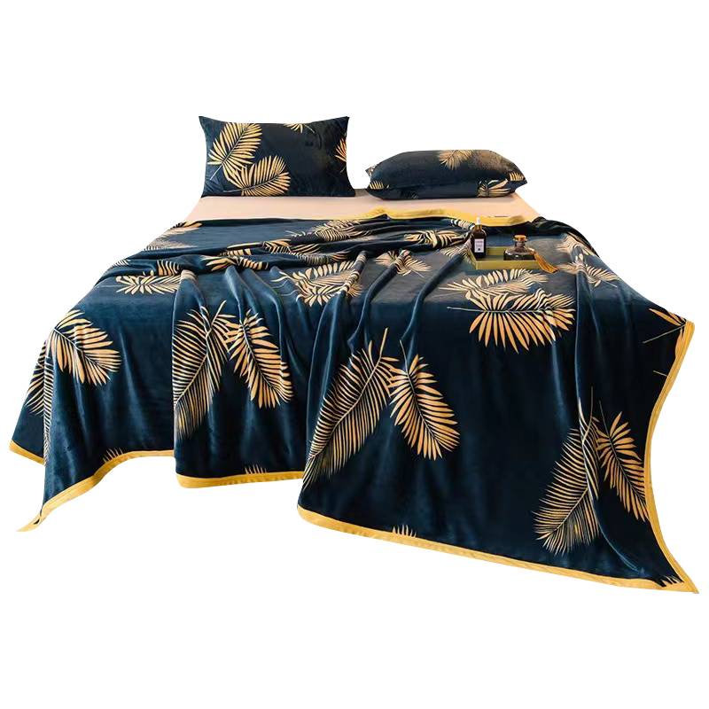 紫萱依韵 法兰绒毛毯 180*200cm 1条