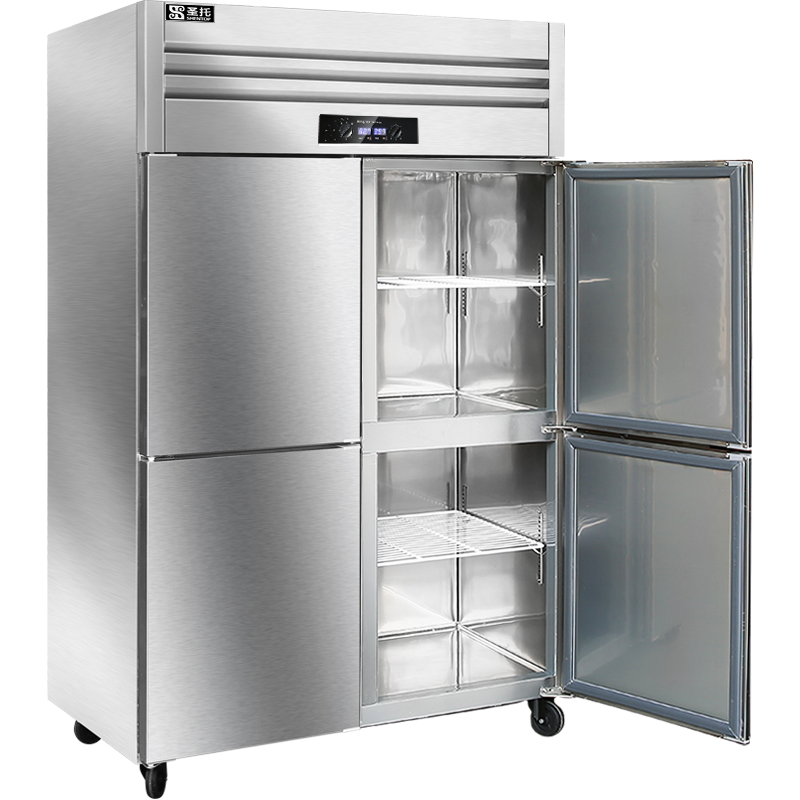 圣托(Shentop)冷藏柜商用不锈钢厨房用 冷藏冷冻双温立式冷柜 四门冰柜商用大容量冰箱 STLN-GS24