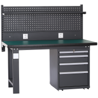 尔迈 重型钳工工作台防静电操作台工厂车间多功能工具台 2.1米 BM款
