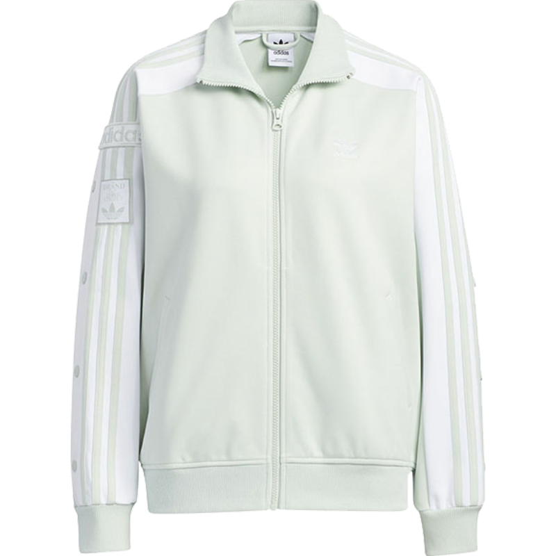 adidas originals SS23 Adibreak 运动夹克外套 女款 亚麻绿色 HY4262