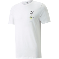 Puma Logo印花圆领短袖T恤 男款 白色 536912-02
