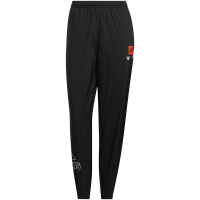adidas SS22休闲收口梭织Logo运动长裤 女款 秋季 黑色 HM5292