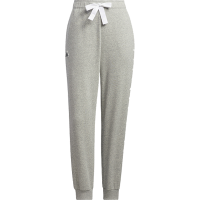 adidas 徽标Logo休闲系带束脚运动长裤 女款 灰色 IA5230