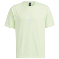 adidas St Gfxrlx Tee 运动休闲圆领假两件短袖T恤 男款 酸橙绿 HE9923